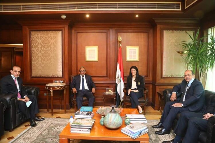 وزيرة التعاون الدولي تلتقى السفير محمدي أحمد الأمين العام الجديد لمجلس الوحدة الاقتصادية العربية