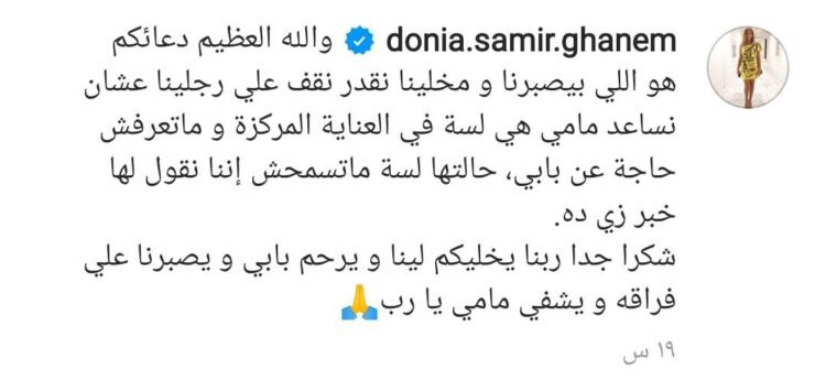 تعليق دنيا سمير غانم