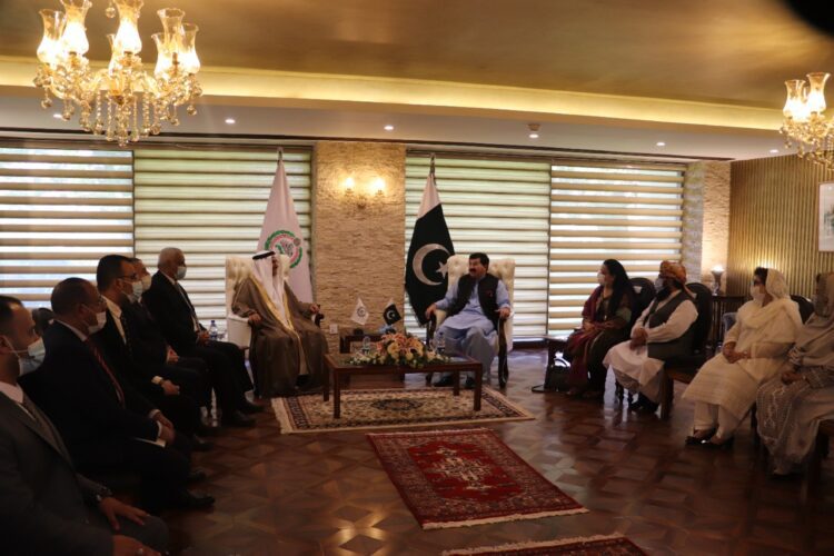 رئيس البرلمان العربي يلتقي رئيس مجلس الشيوخ الباكستاني .. ويوقع اتفاقية للتعاون المشترك