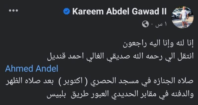 الفنان احمد قنديل