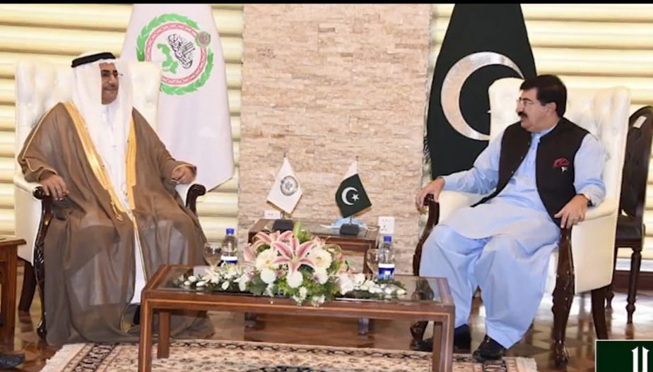 رئيس البرلمان العربي يلتقي رئيس مجلس الشيوخ الباكستاني .. ويوقع اتفاقية للتعاون المشترك 2