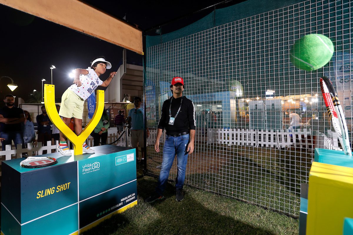 Day 2 of the Mubadala World Tennis Championship delivers more family fun and action on and off court