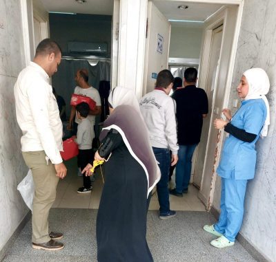 حزب الدستور يزور المصابين الفلسطينيين في المستشفيات المصرية 4