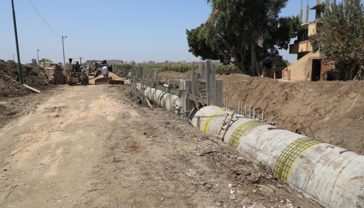 محافظ المنوفية:الانتهاء من تغطية 400م بمصرف " المصيلحة - الراهب - ميت خاقان"