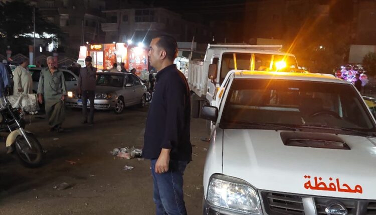 تحرير ٣١ محضر إشغال و١٩ حالة ضبط و١٢ إزالة فورية خلال حملة إشغالات مسائيةمكبرة بمنوف 