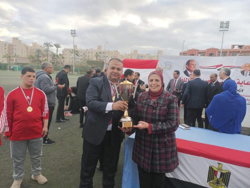 الذهب يتحدث عن  منتخب كرة القدم الخماسية لطلاب مدارس التربية الفكرية بالمنوفية