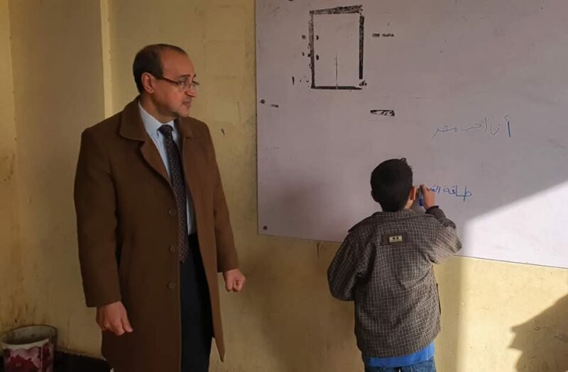 ٥ مدارس بمركز اشمون علي مائده محمد صلاح لمتابعة انتظام العملية التعليمية اليوم
