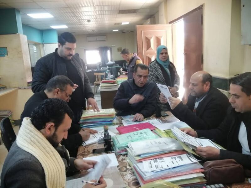 رئيس مجلس مدينة الشهداء يواصل متابعة سير العمل ومستجدات ملف التصالح بالمركز التكنولوجي