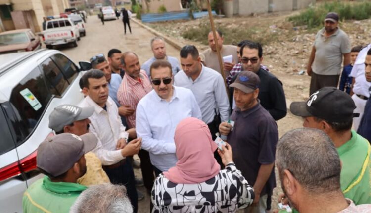 محافظ المنوفية يتفقد موقع مقترح لإقامة وحدة مرور جديده بالباجور 