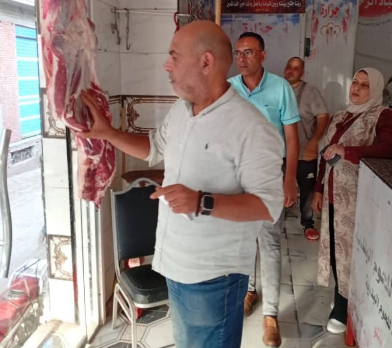 ضبط ٤٥٠ كيلو أسماك ولحوم ودواجن فاسدة بالأسواق بالشهداء