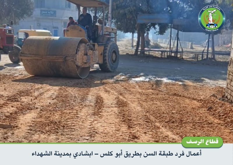 محافظ المنوفية يتابع أعمال الرصف والتطوير بمراكز الشهداء وأشمون وقويسنا وبركة السبع والباجور 